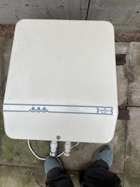 Ældre Metro varmtvandsbeholder fra 1986