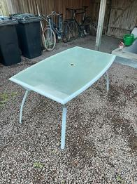 Havebord i glas