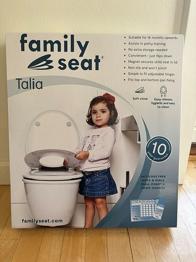 Family Seat Talia toiletsæde med indbygget børnesæde hvid