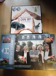 Brætspil Bliv Borgmester i Din By og Hammerslag samt Sønderborg Ugeavis