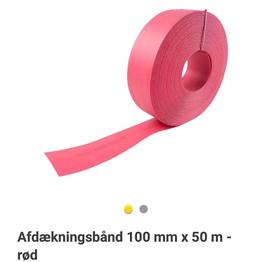 Afdækningsbånd 100 mm rød