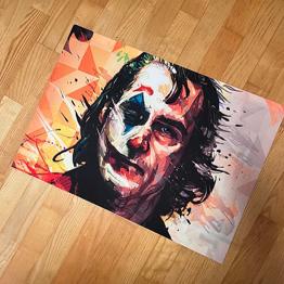 Joker plakat på noget stoftryk