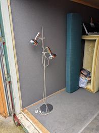 Retro gulvlampe i krom