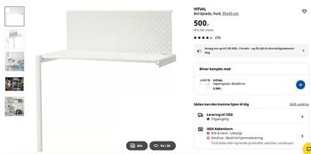 vitval bordplade til køjeseng, gives væk, afhentes i kbh K