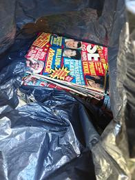 Blandet parti ugeblade og magasiner