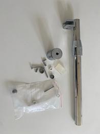 Bruser væg i frostet glas 80 x190