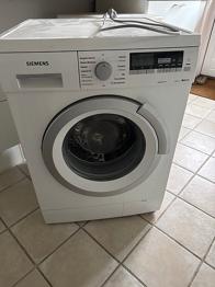 Siemens frontbetjent vaskemaskine hvid