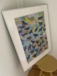 Plakat, Morten Christoffersen, motiv: Sort sol i marsken