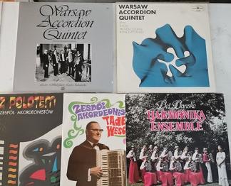 LP, various, 5 x harmonikamusik LP'er