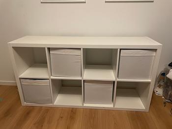 KALLAX Reol, hvid, 77x147 cm