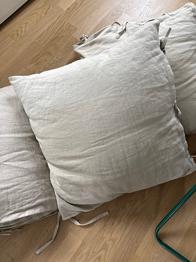 3x IKEA URSULA pyntepude naturfarvet