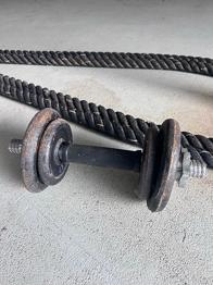 Håndvægt med vægtskiver 7,5 kg