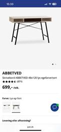 Skrivebord fra Jysk
