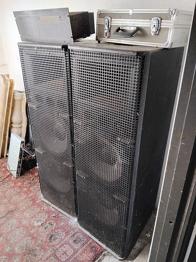 Ukendt mærke PA-højttalere sort