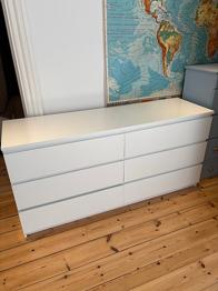 Ikea Malm kommode - L: 1,40, D: 0,40, H: 0,72