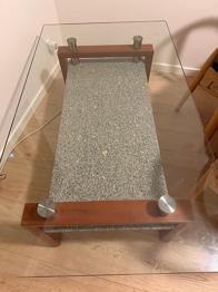 Glas sofabord