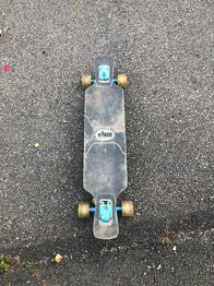 Naked ghost rider longboard