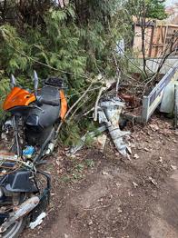 Påhængsmotor og knallert til reservedele