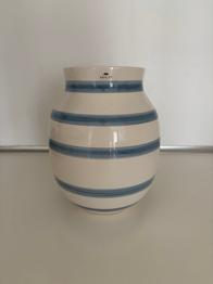 Kähler Omaggio vase hvid/blå