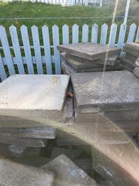 Betonfliser 50x50 cm grå 5 cm tykke