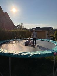 BERG Trampolin 3,8m rund med net GRATIS