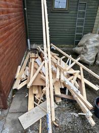 Lægter af fyrretræ 4,5cmx4,5cm