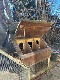 Hønsehus med løbegård - GRATIS