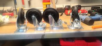 Hjul med og uden bremse