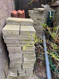 100 stk. betonfliser 20x40 cm