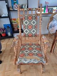 Gammel gyngestol gives væk