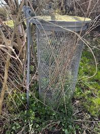 Affaldsstativ i rustfrit stål GRATIS