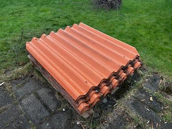 B6 Bølgeplader, Tagrygning,  Teglrød