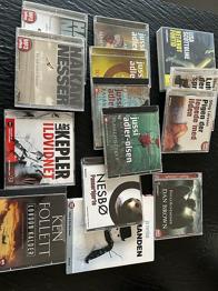 Diverse lydbøger, Flere, genre: krimi og spænding