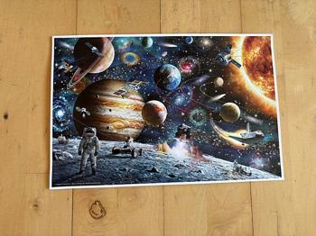 Plakat med planeter