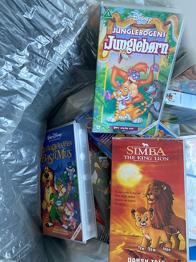 Disney VHS Børnefilm Junglebørn, Basil Mus, Løvernes Konge