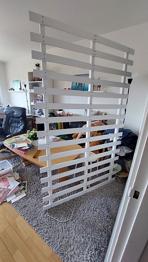 Palleseng, springmadras og topmadras. Bortgives både samlet og enkeltvis.