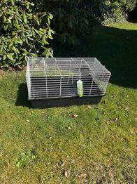 Smådyrsbur gnaverbur med plastbund og drikkeflaske