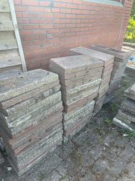 Gratis - Fliser 50x25 cm grå/røde