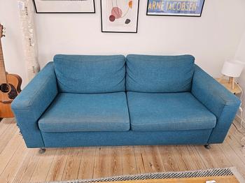 Kvalitetssovesofa med få tegn på slid foræres væk mod afhentning