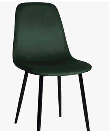 4 grønne velour stole