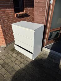 IKEA kommode med 4 skuffer hvid
