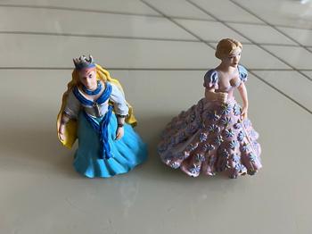 Ukendt mærke prinsessefigurer plastik flerfarvet