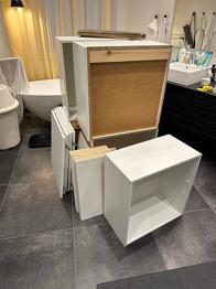 Kvik køkken overskabe med Mano låger