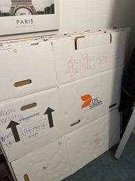 Reseveret. - Flyttekasser 7 stk - gratis afhentes iRoskilde