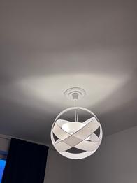 Moderne pendel loftlampe - stofskærm