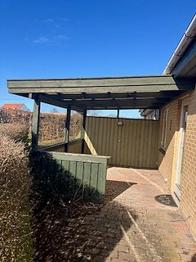Overdækket terrasse gives væk
