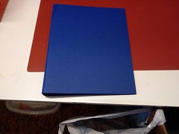 4 ringbind A 4  3 cm til 4 huller  blå 1 stk. Ringbind A 4 me...