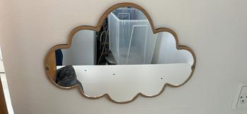 Lille sky spejl til puslebord