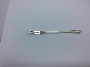 Sølvtøj, Pålægsgaffel, Sølvpletbestik – Ukendt mønster