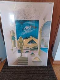 Plakat med ramme. 70x100cm.